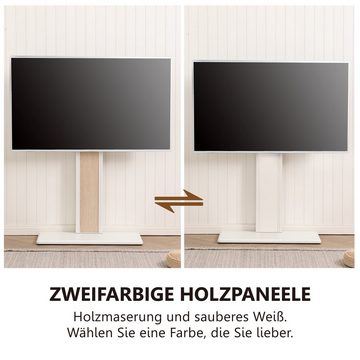 FITUEYES TV-Ständer, (bis 75,00 Zoll, Holzablage)