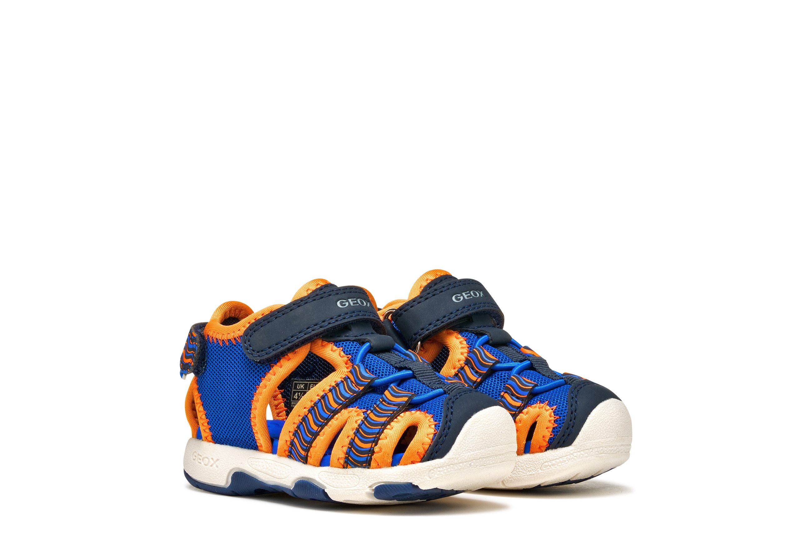 Geox B SANDAL MULTY BOY Lauflernschuh Babyschuh, Klettschuh mit Größenschablone zum Download