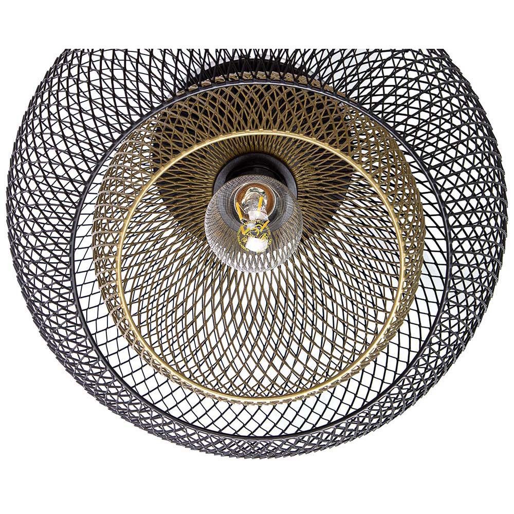NOWA Deckenleuchte, Leuchtmittel nicht inklusive, Deckenleuchte Deckenlampe Küchenlampe Gitter Flurleuchte schwarz