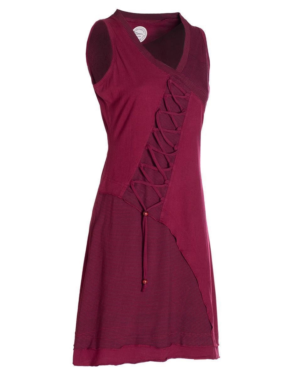 Vishes Sommerkleid Asymmetrisches Damen Sommer Kleid Baumwoll-Keid Shirt-Kleider Hippie, Goa, Elfen Style – Bild 4 von 4