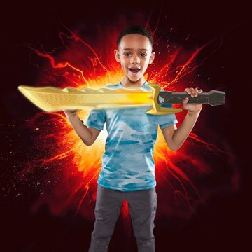 Hasbro Lichtschwert Spielzeug-Schwert, Power Rangers Dino Fury Megafury Saber, mit bewegungsaktivierten Licht- und Soundeffekten