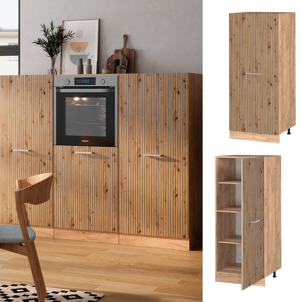 Vicco Hochschrank R-Line, Artisan-Eiche/Goldkraft Eiche, 60 günstig online kaufen