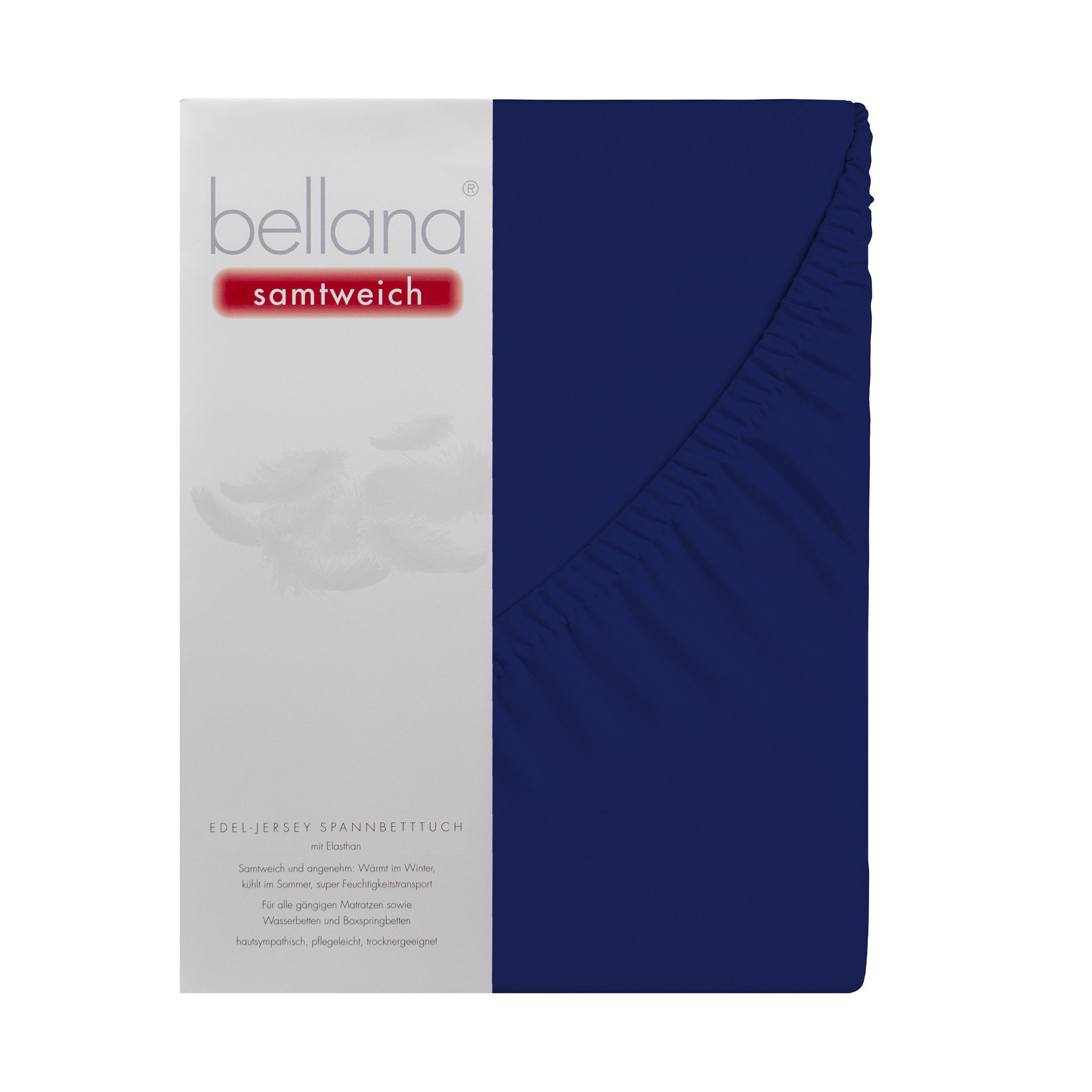 bellana Spannbettlaken Bellana samtweich, Jersey, Gummizug: rundum, (1 Stück), Perfekte Passform dank Elasthan