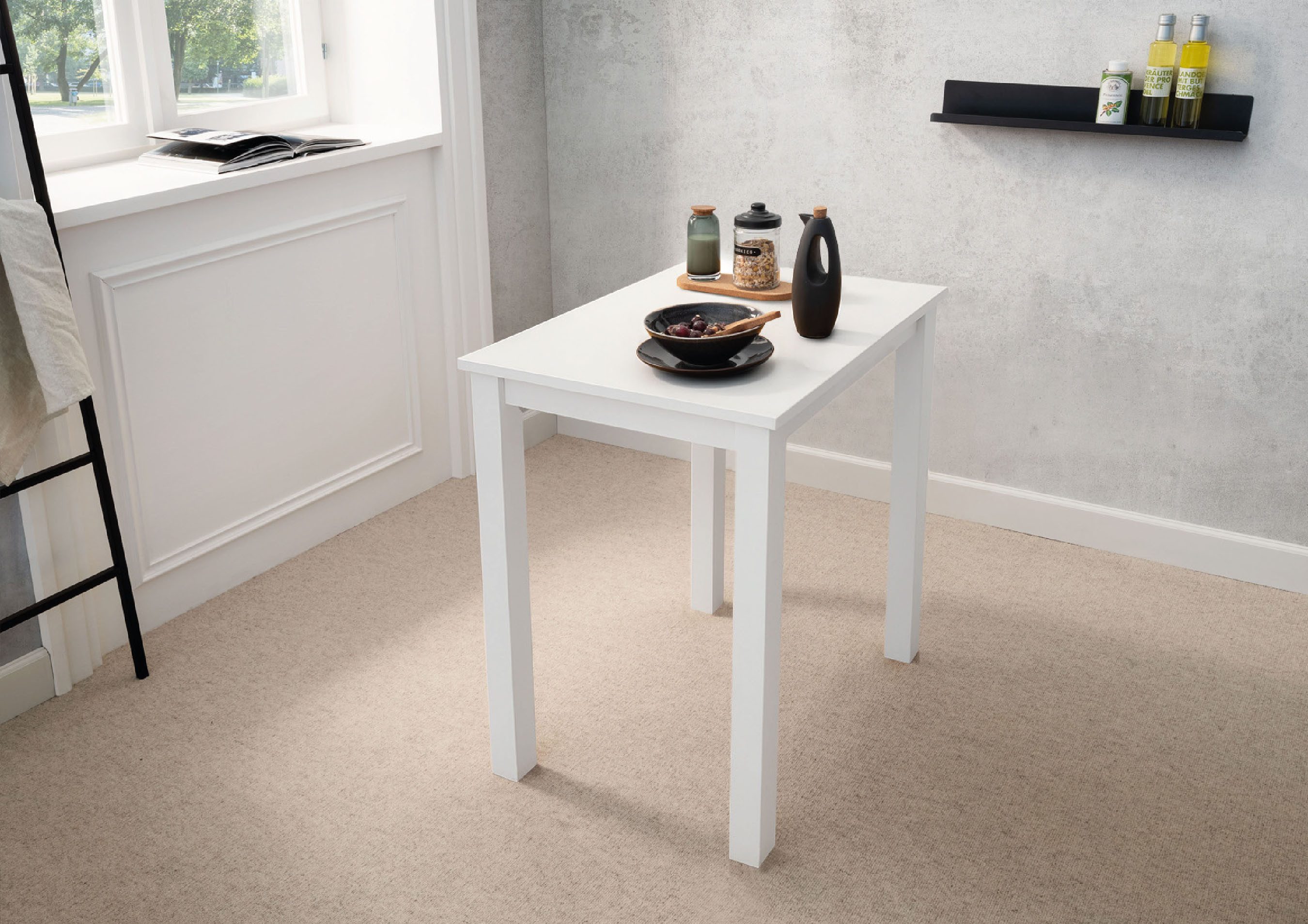 Woodroom Esstisch Kota (Hevea Massivholz, lackiert), Esszimmer Tisch massiv günstig online kaufen