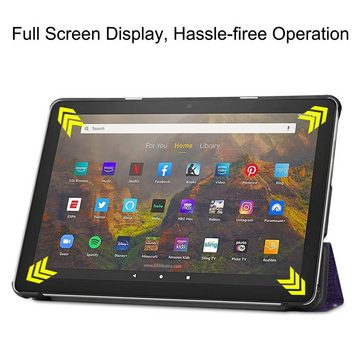 Lobwerk Tablet-Hülle Schutzhülle für Amazon Fire 10 / 10 Plus 11. Generation 2021 10.1 Zoll, Wake & Sleep Funktion, Sturzdämpfung, Aufstellfunktion