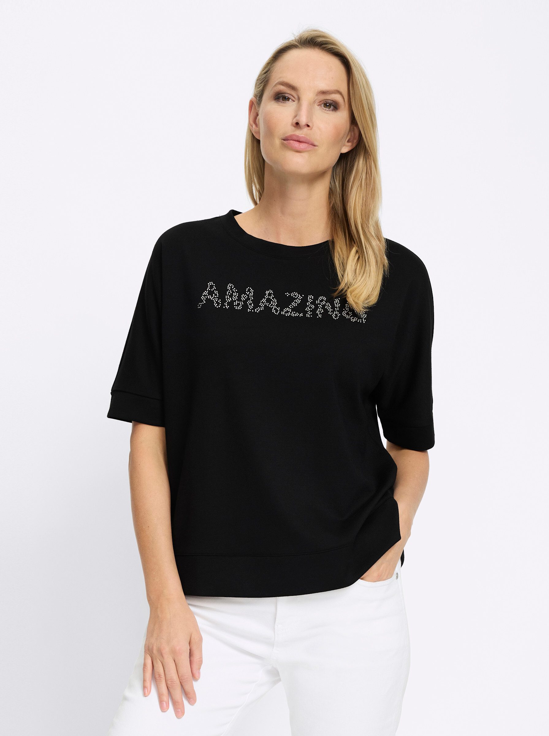 heine Sweater Sweatshirt Kurzarm