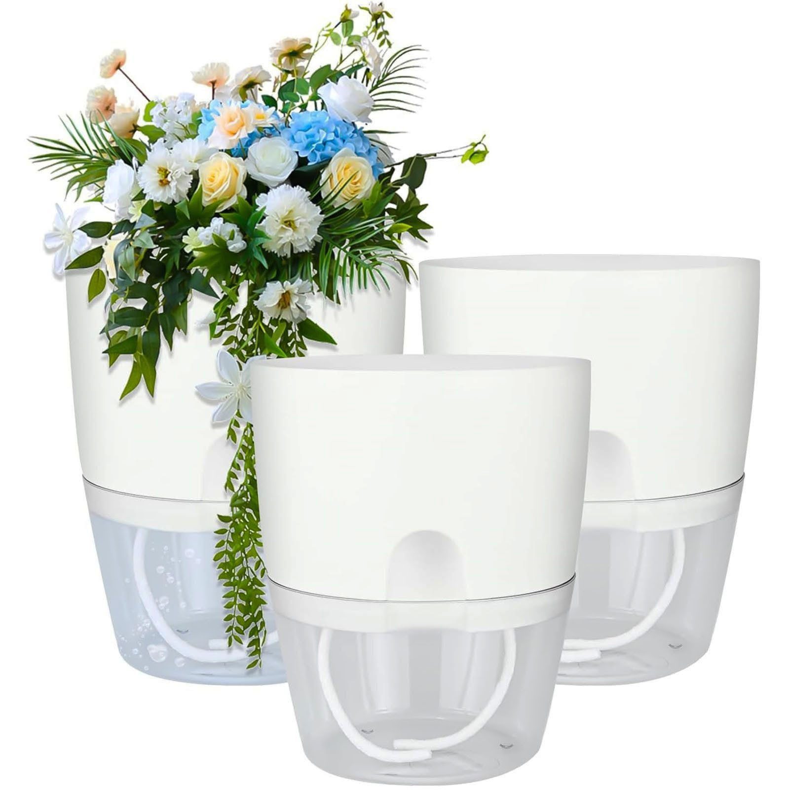 SURFOU Kräutertopf Blumentopf Selbstbewässerungstopf Pflanzentopf küche 3er günstig online kaufen