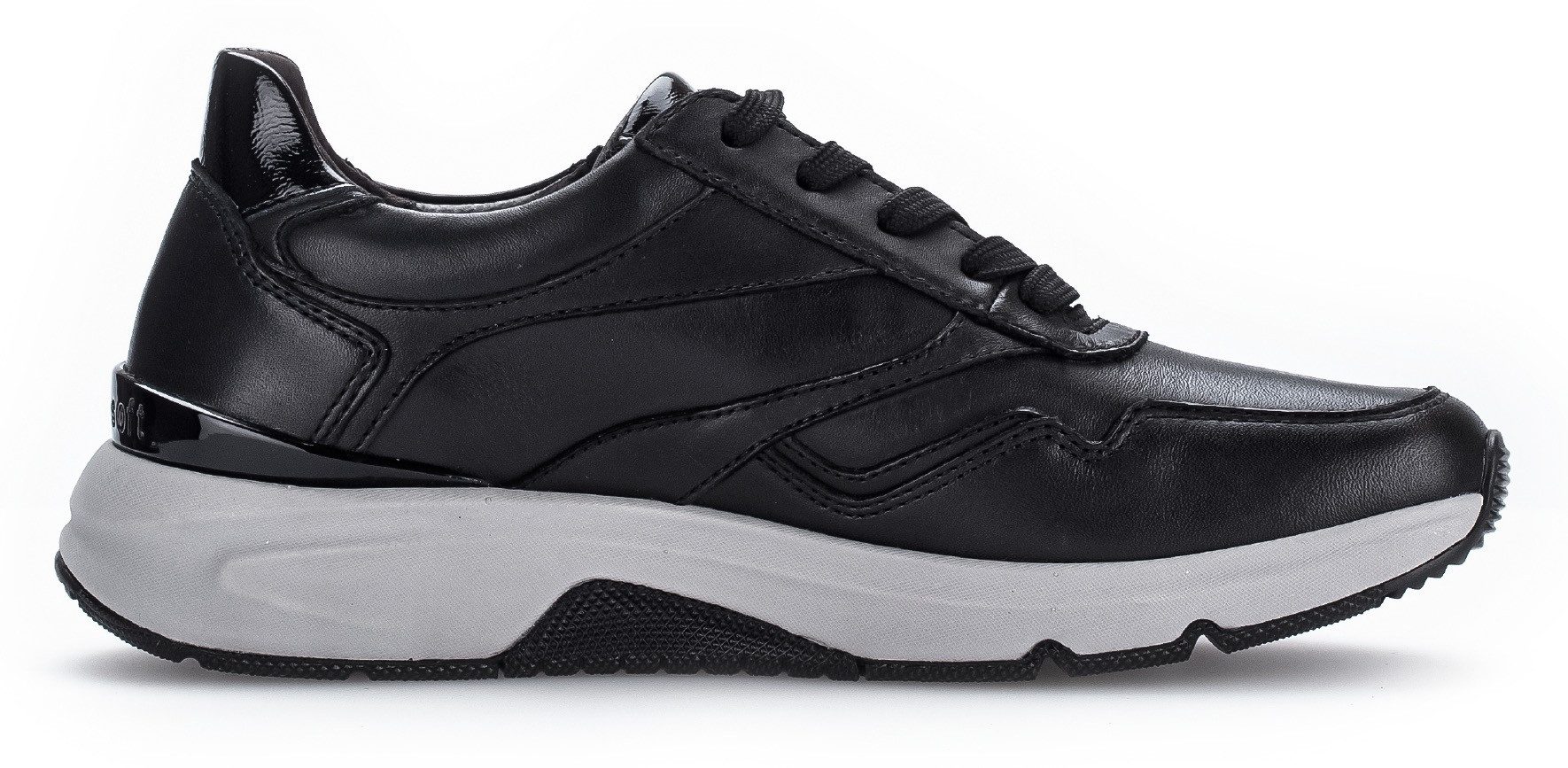 rollingsoft Keilsneaker, Freizeitschuh, Halbschuh, Schnürschuh, Logoschriftzug an der Ferse