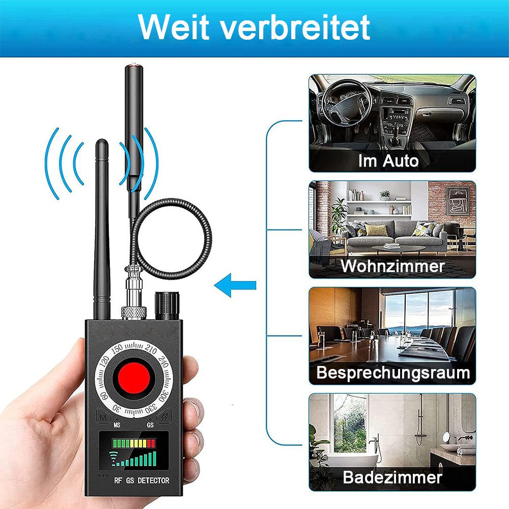 TUWENA Leitungsortungsgerät Wanzen Detektor, Hidden Camera Detector, GPS Spy Finder – Bild 4 von 5