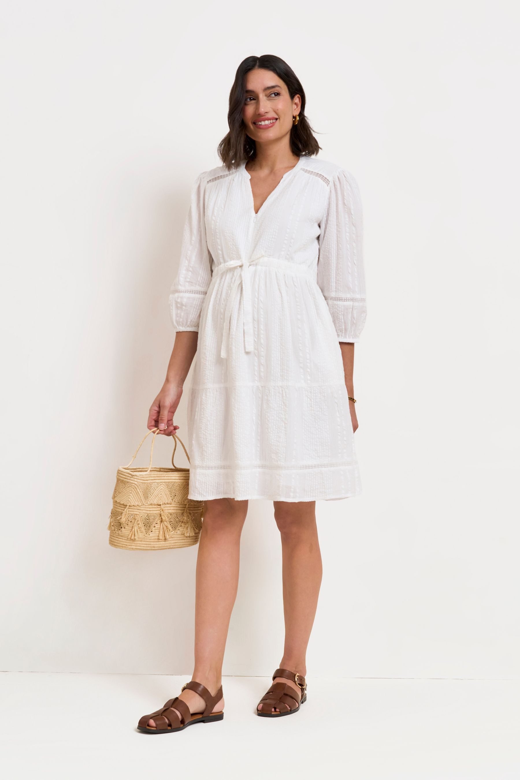 Seraphine Umstandskleid Seraphine Baumwollkleid Umstands- und Stillmode (1-tlg)