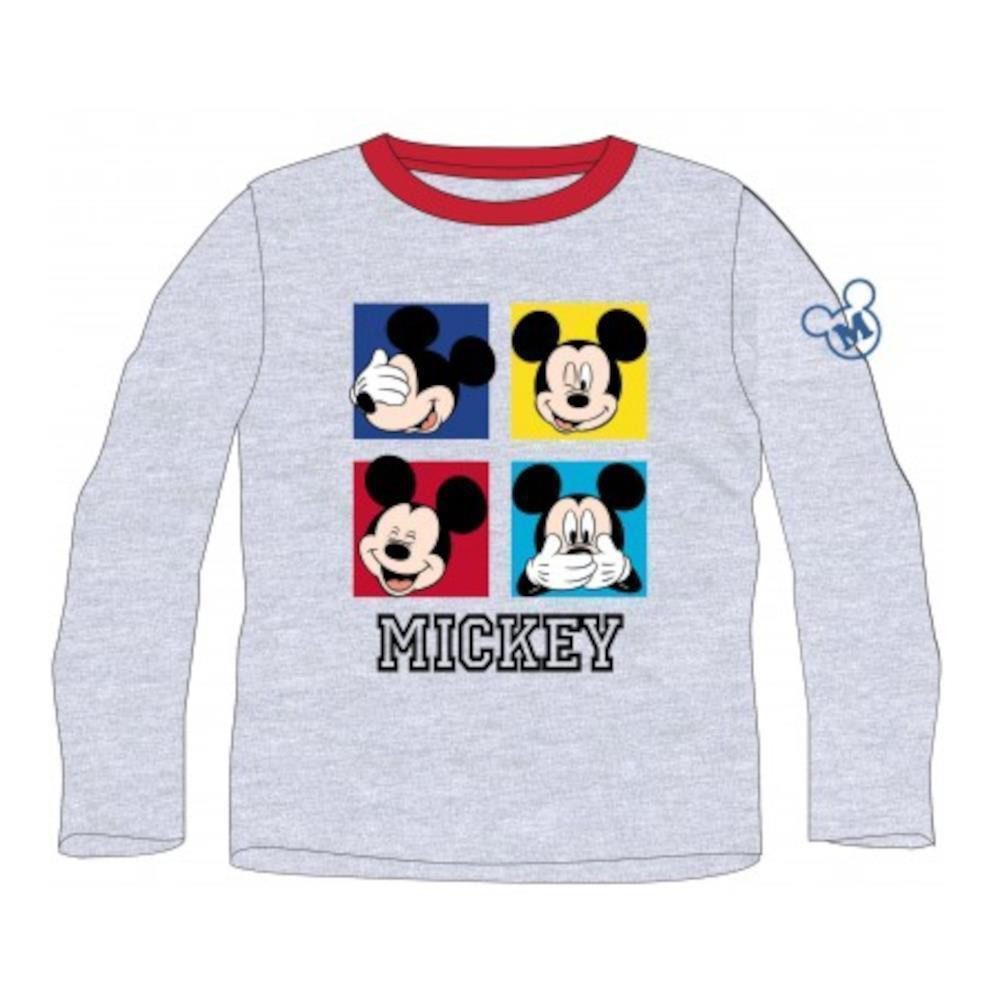 T-Shirt Langärmeliges T-Shirt "Mickeys Gemütszustände" für Jungen, Grau