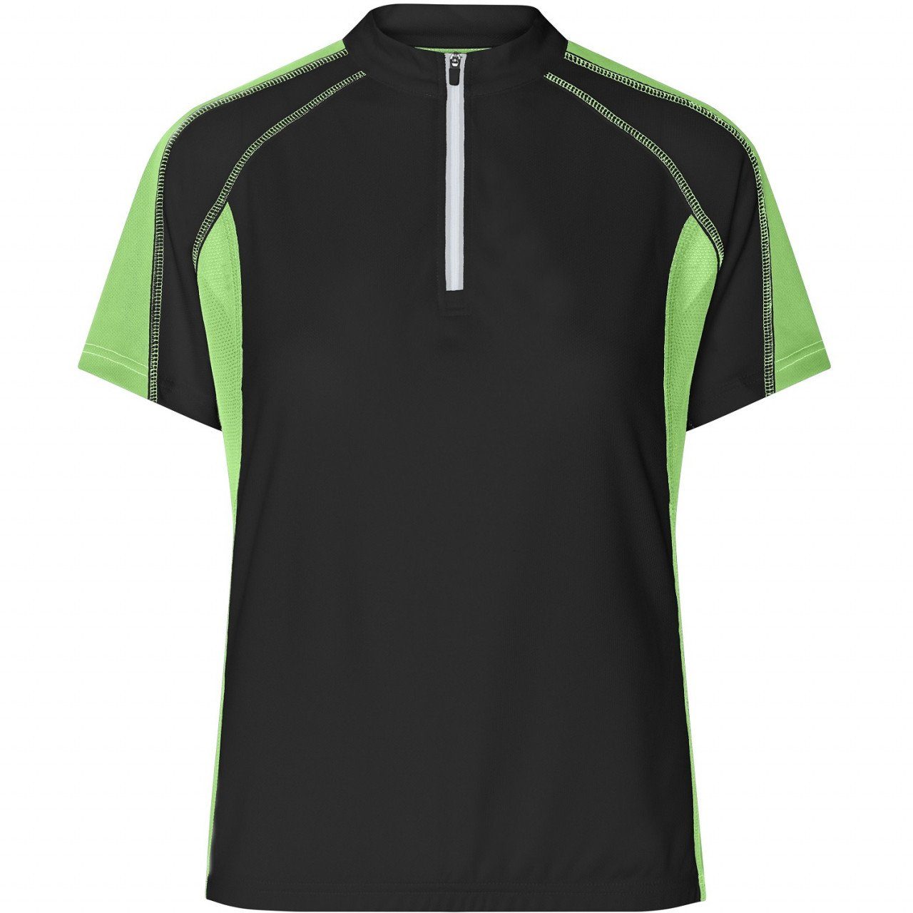 James & Nicholson Radtrikot Feminin tailliertes Damen Bikeshirt JN419 Angenehm leichtes und atmungsaktives CoolDry®-Gewebe