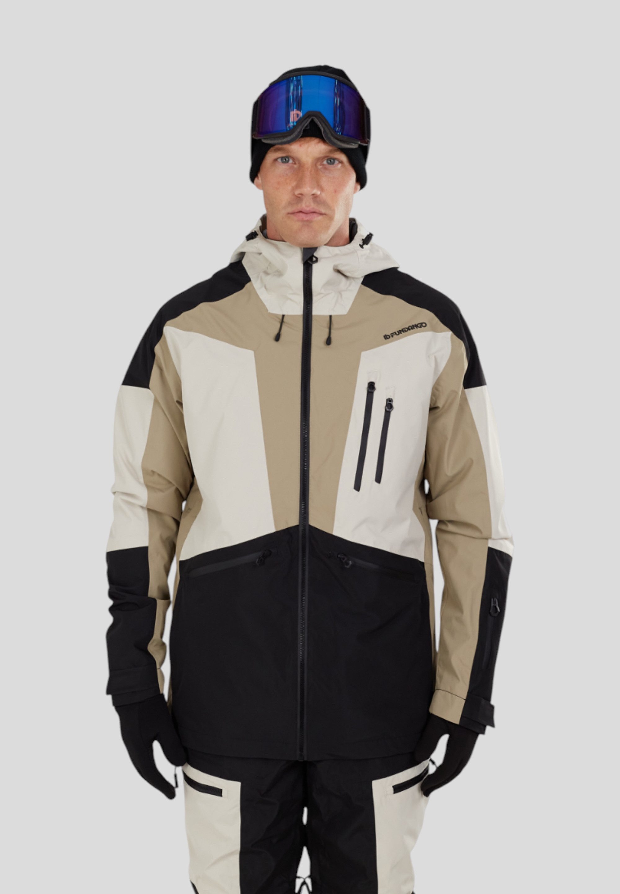 Fundango Winterjacke Rigel ECO 3L hochtechnische Freeride Ski- und Snowboardjacke, leicht isoliert