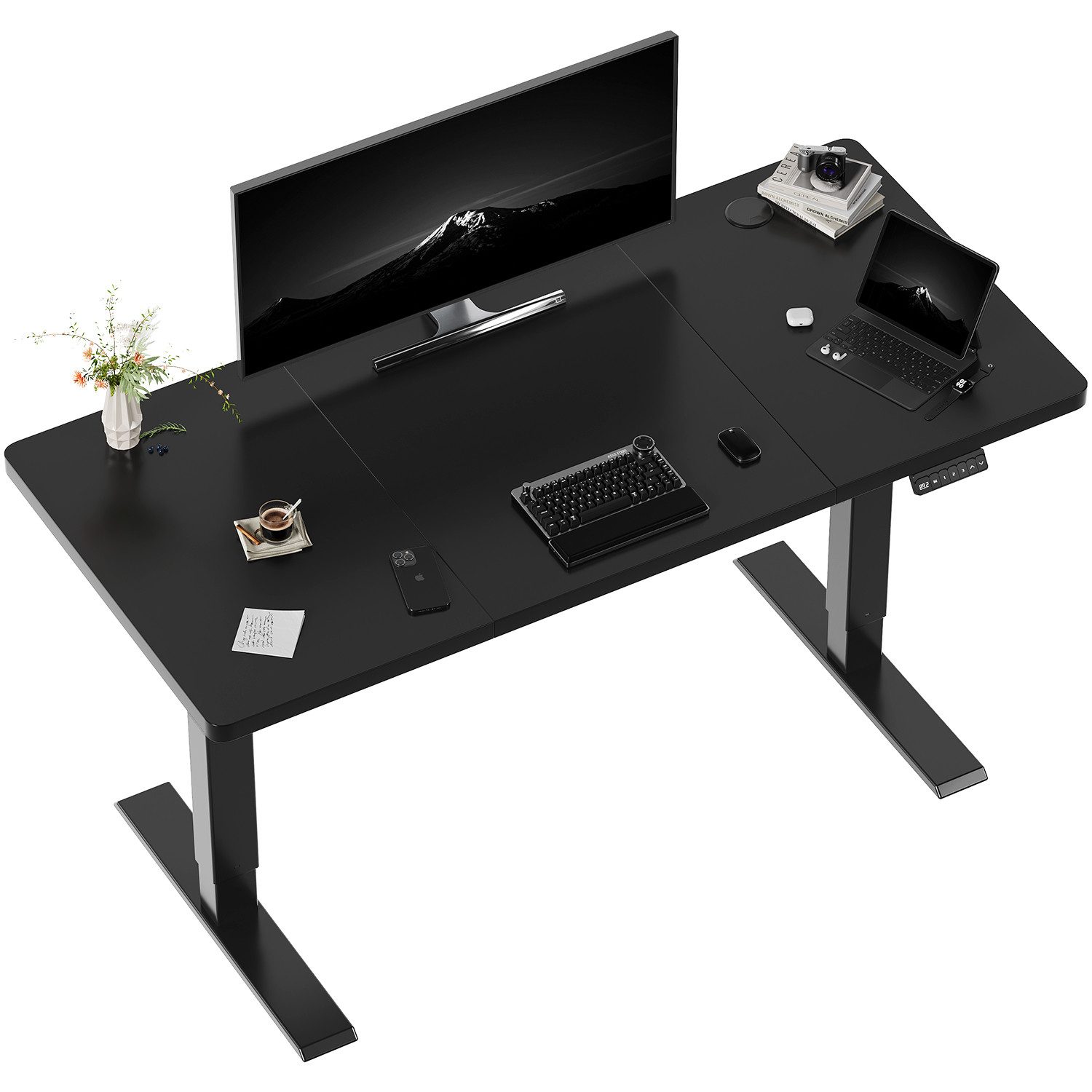 HOMALL Schreibtisch Höhenverstellbar elektrischer Memory-Funktion 100/120/1 günstig online kaufen