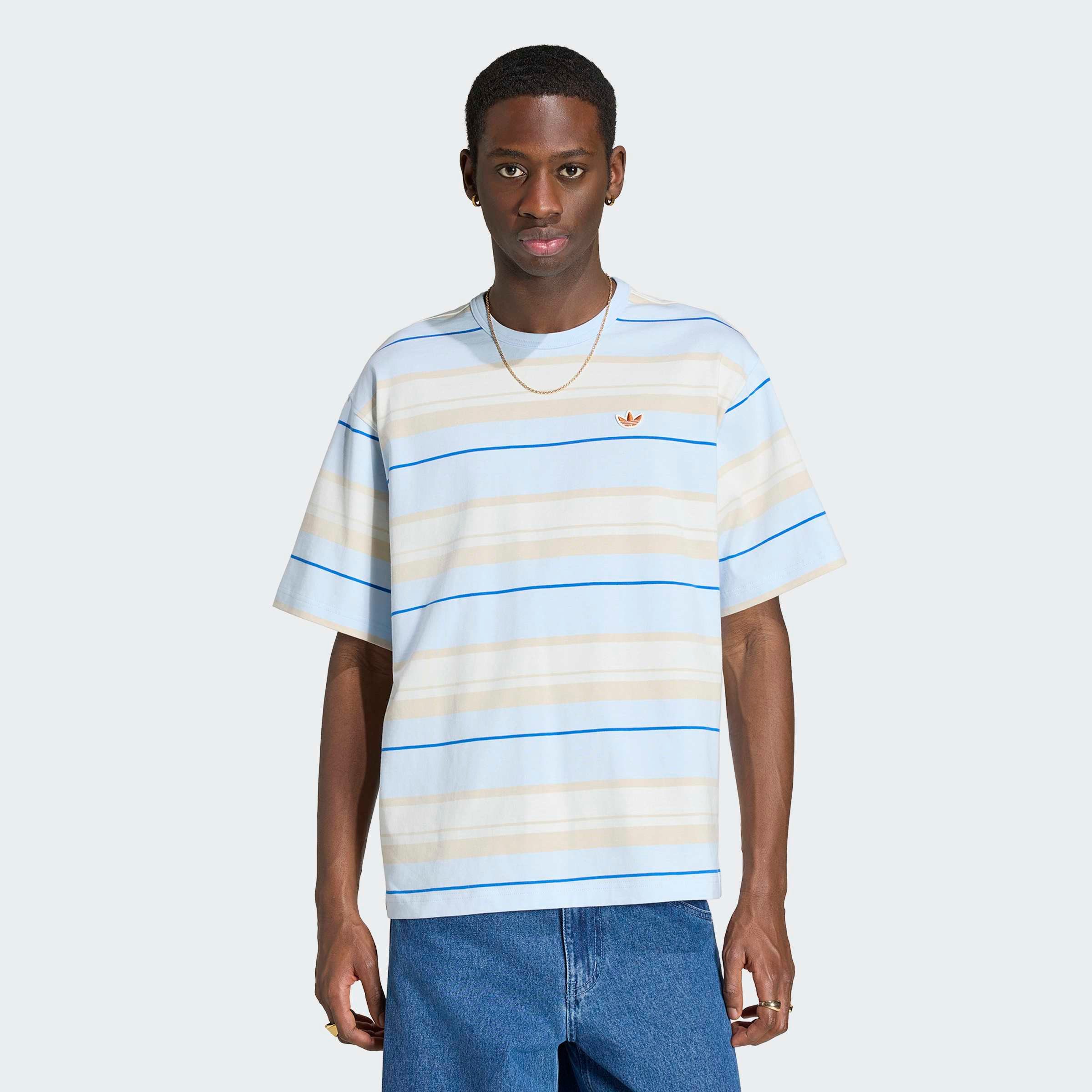 T-Shirt STRIPED CREW NECK