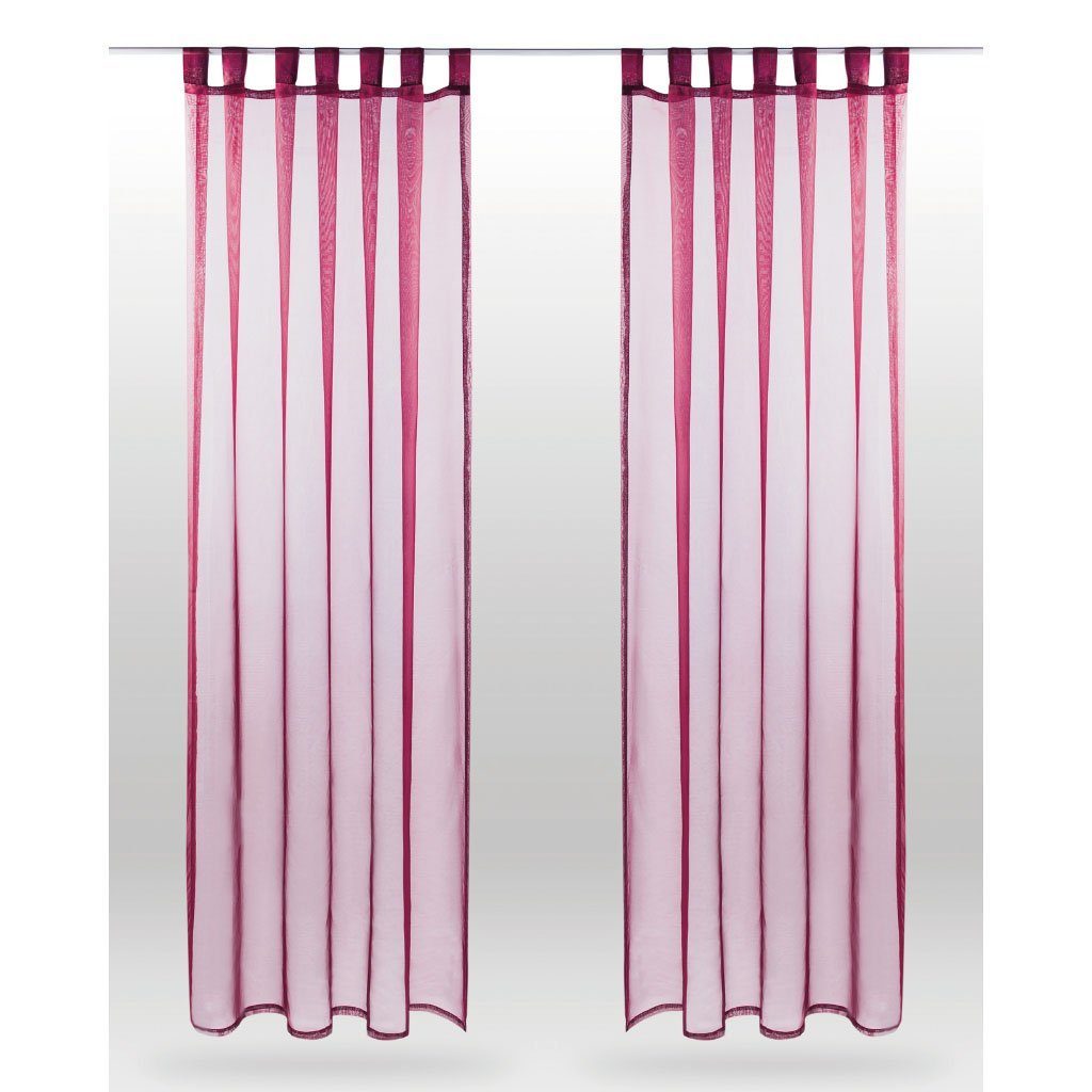 Bestlivings Vorhang, Schlaufen (2 St), transparent, günstig online kaufen