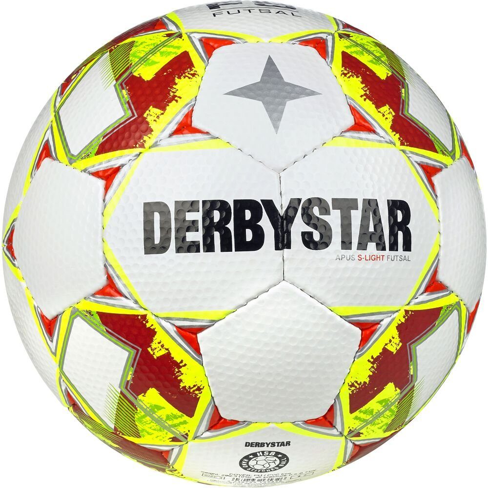 Derbystar 3 Wasserabweisendes und Fußball (PU) Größe Apus S-Light, glänzendes Futsalball Polyurethan-Material