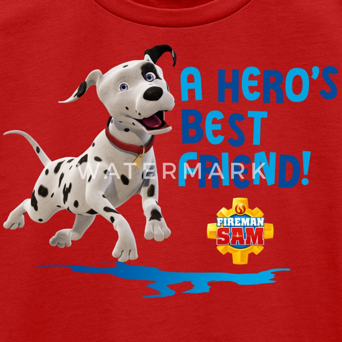 Spreadshirt T-Shirt Feuerwehrmann Sam™ Dalmatiner Schnuffi Süß Kinder Premium T-Shirt (1-tlg)