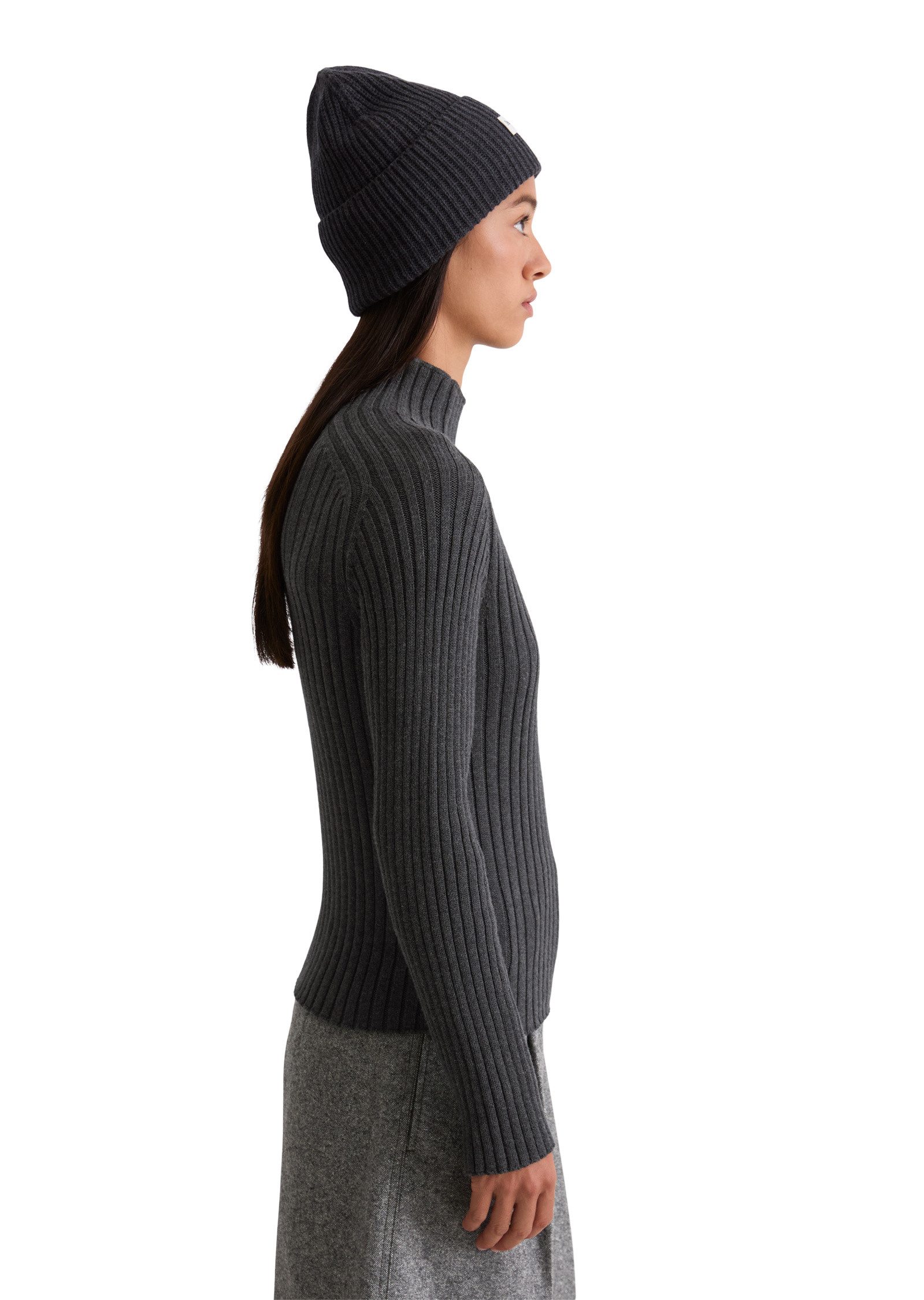 Marc O'Polo Stehkragenpullover aus Heavy Weight Cotton günstig online kaufen