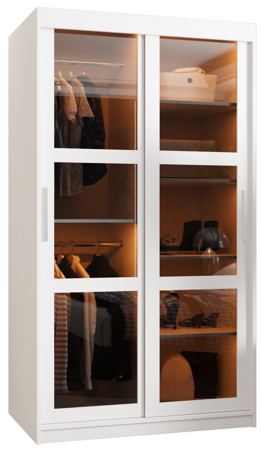 MOEBLO Schiebetürenschrank DEMO (Kleiderschrank Schwebetürenschrank 2-türig günstig online kaufen