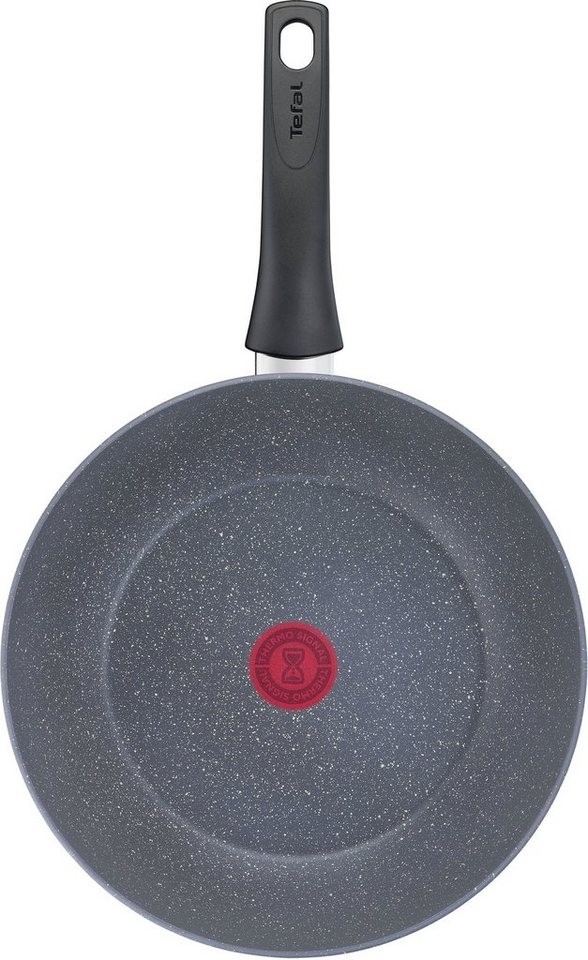 Tefal Wok G15019 Healthy Chef, Aluminium (1-tlg), Mineralia+ Versiegelung,  Thermo-Signal, Ø 28 cm, Induktion