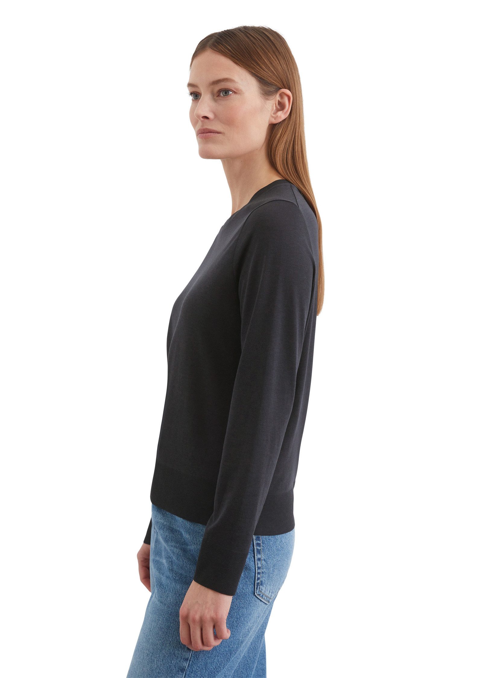 Marc O'Polo Langarmshirt aus TENCEL™ Lyocell-Baumwolle-Mix günstig online kaufen