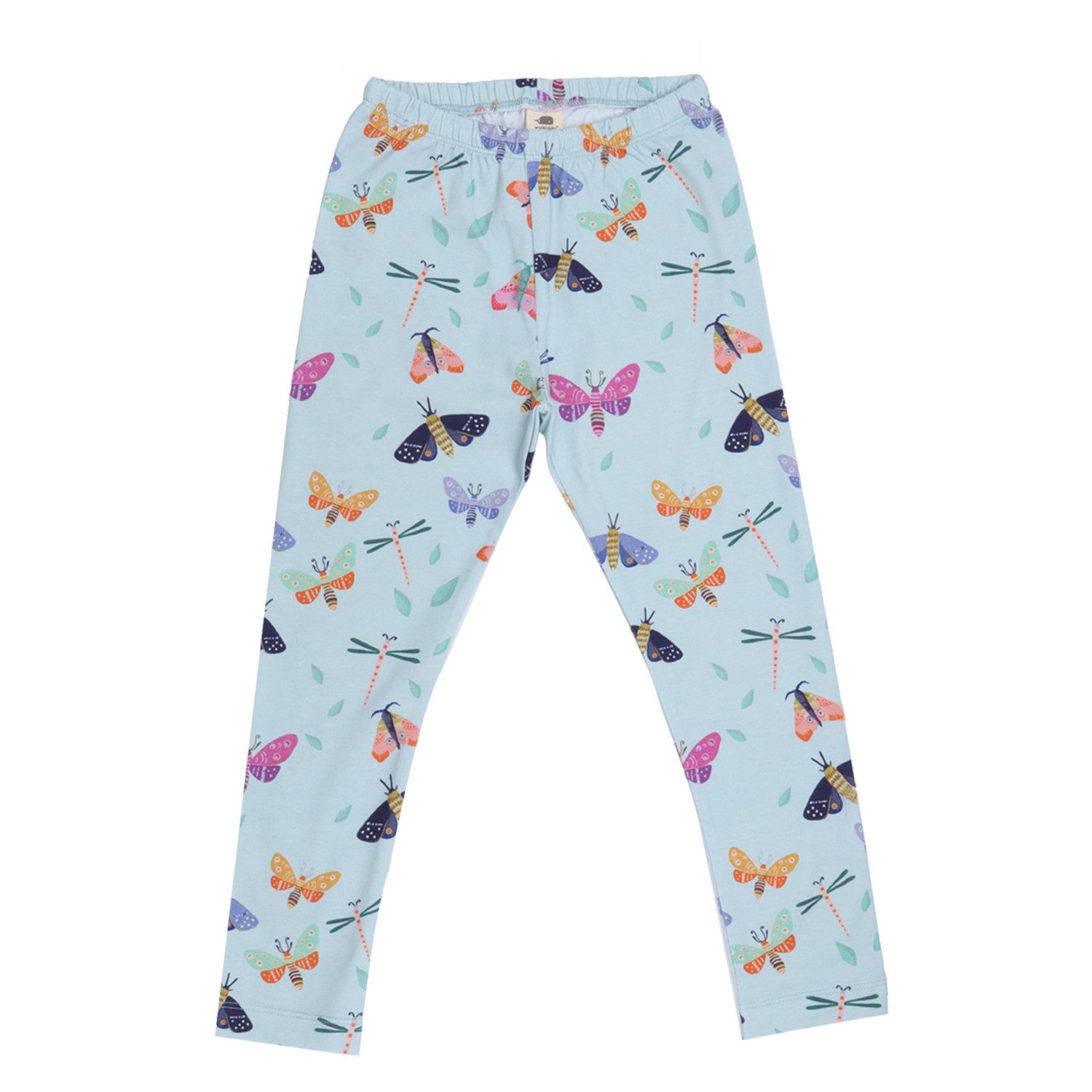 Leggings Walkiddy Mini Flowers Kinder Bio Baumwolle GOTS Green