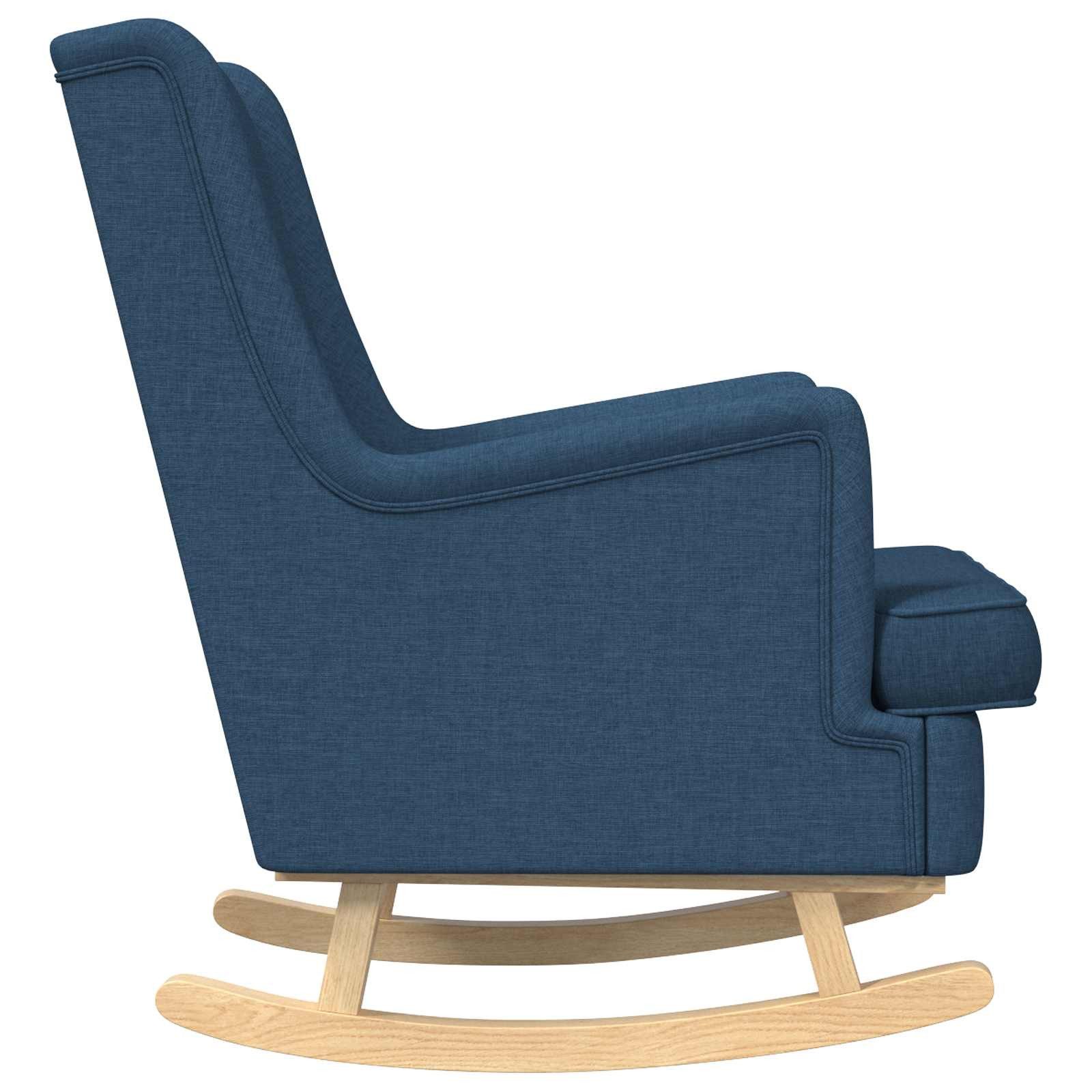 vidaXL Schaukelstuhl Schaukelstuhl Blau 62 x 80 x 85 cm Stoff (1 St)