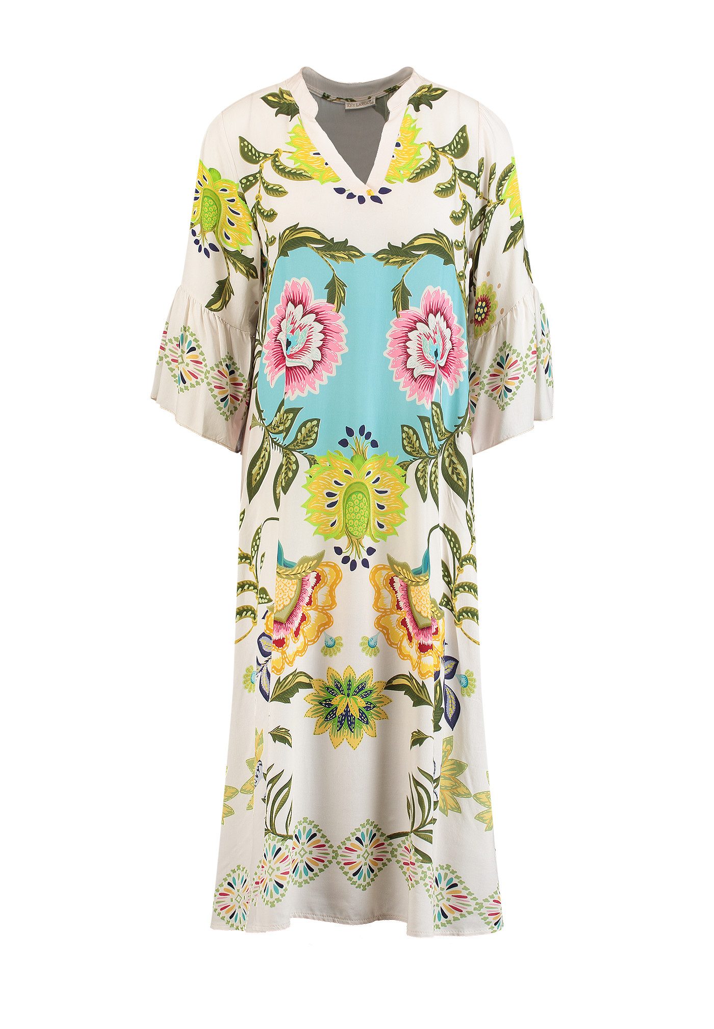 Key Largo Druckkleid WD BOHO v-neck (1-tlg)