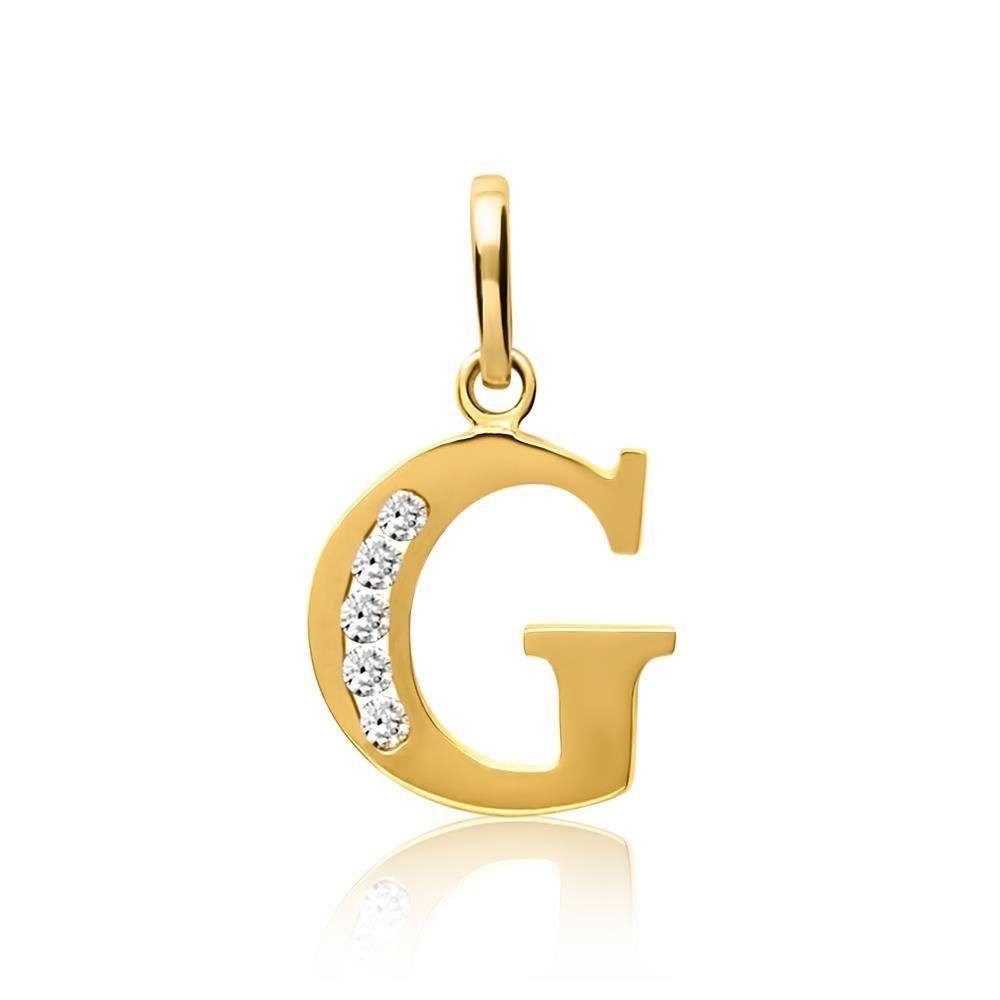Unique Buchstabenanhänger 333er Gold Anhänger Buchstabe G GP0138