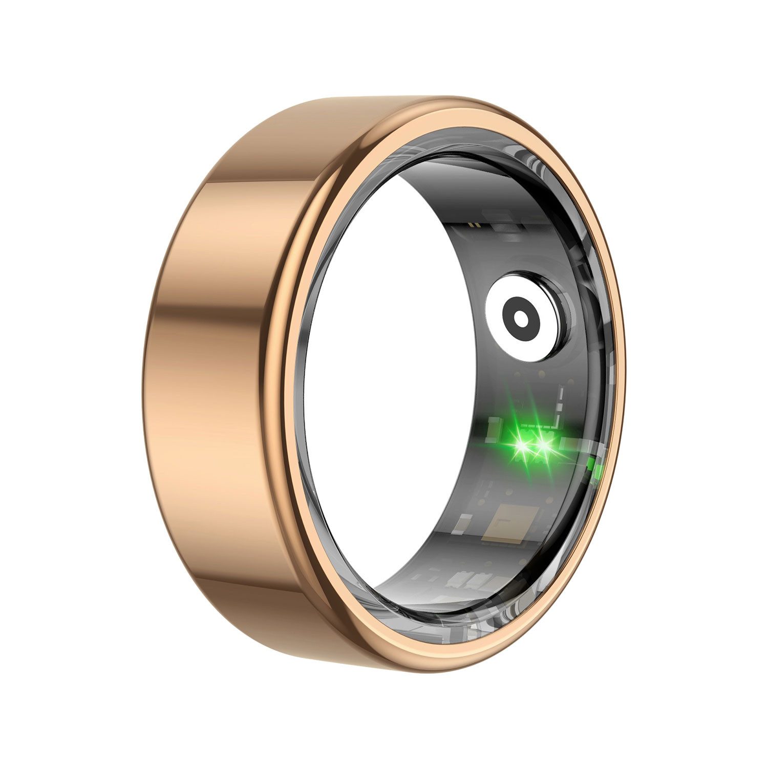 Refttenw Fingerring Smart Ring für Herren und Damen Edelstahl Gesundheits Tracker Ring, Schlaftracker, Fitness- und Wellness-Tracker, für iOS&Android
