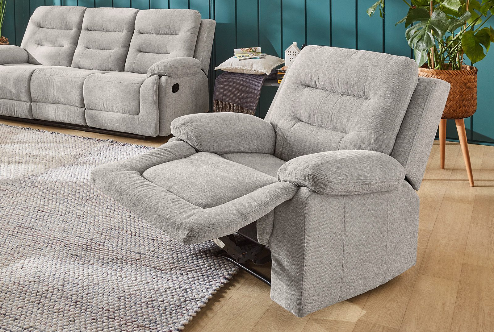 Jockenhöfer Gruppe Sessel Sylt, mit Liegefunktion durch halbautomatische Re günstig online kaufen