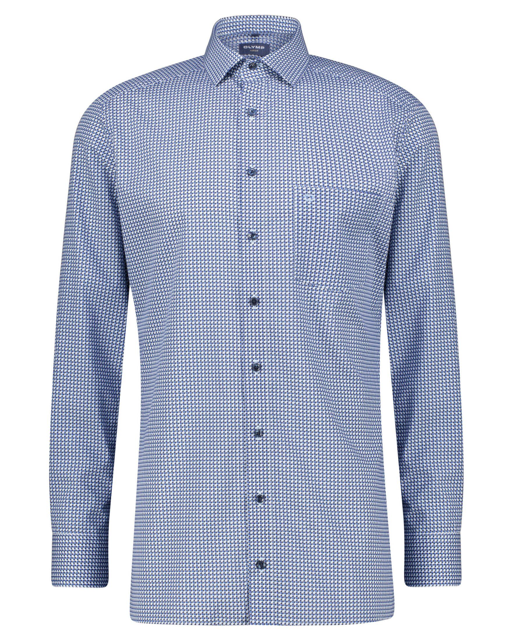 bleu Langarm Modern Fit Hemd Herren (50) Luxor OLYMP (1-tlg) Businesshemd