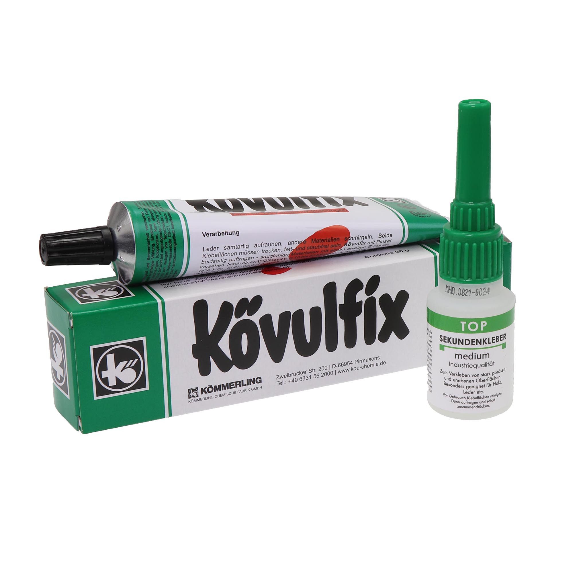 Langlauf Schuhbedarf Sekundenkleber Top2Glue Sekundenkleber 20gr. medium + 60gr. Kövulfix, (1-tlg)