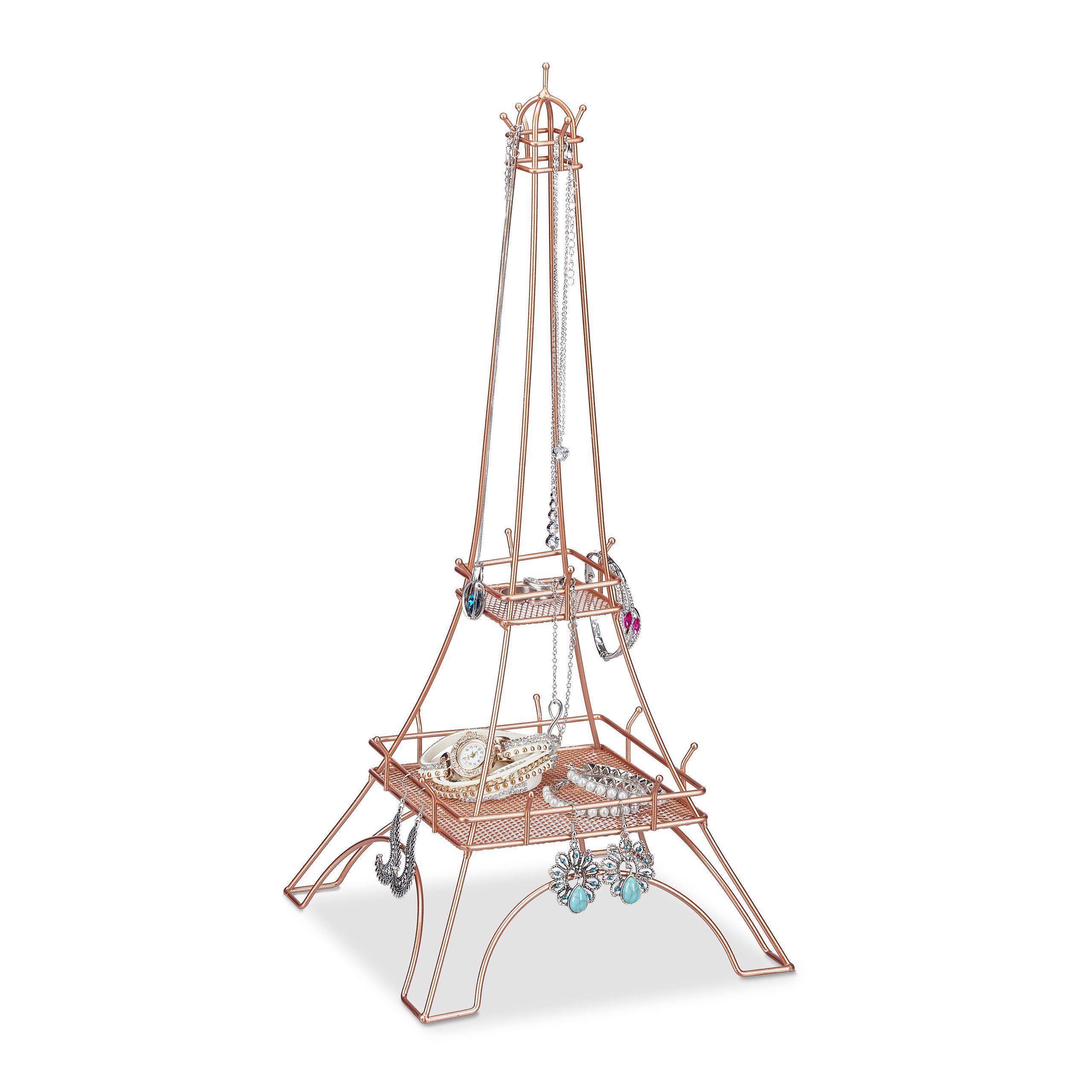 relaxdays Ювелирные изделия Eiffelturm, gold