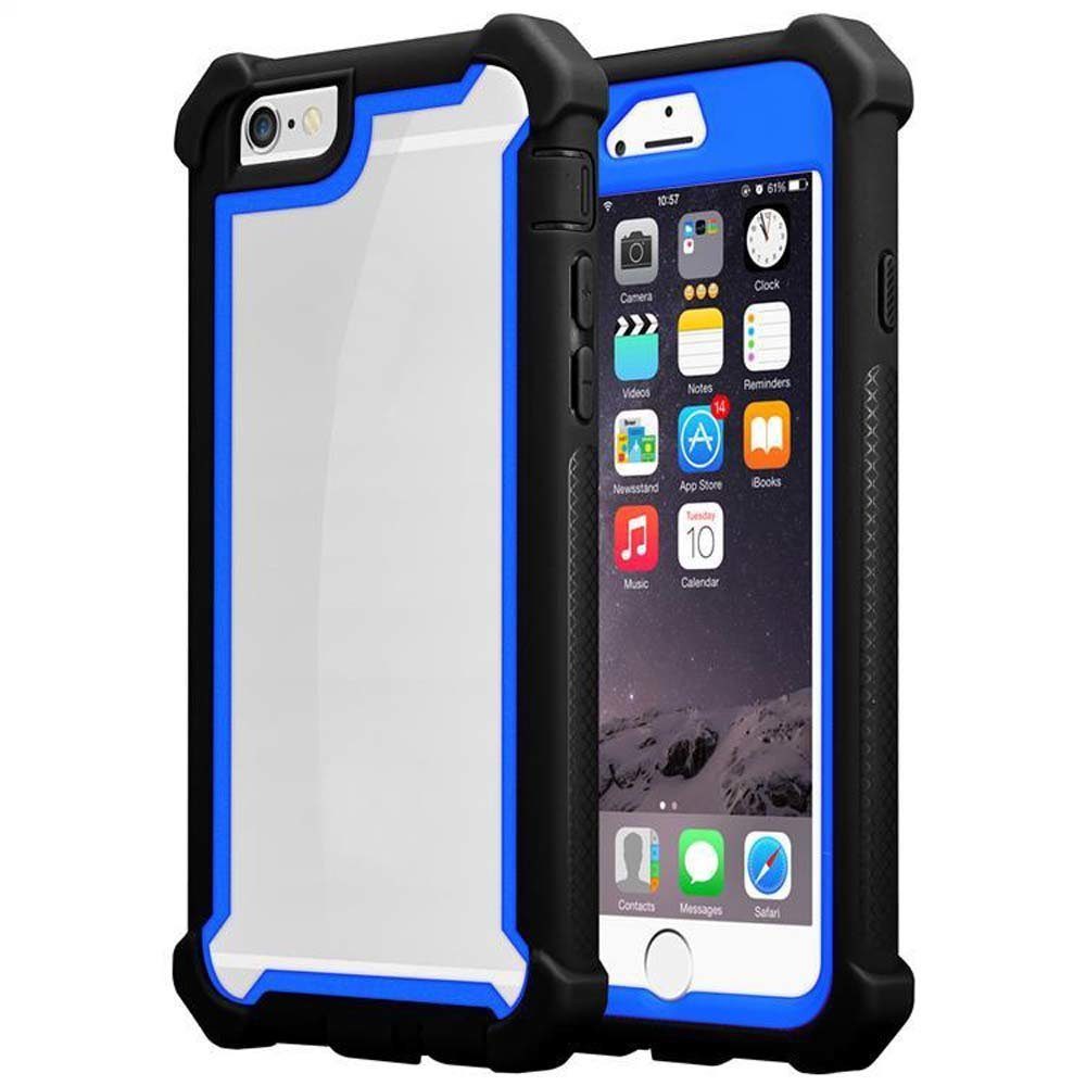 Cadorabo Handyhülle »Hülle hard case für« Apple iPhone 6 PLUS / iPhone 6S PLUS, TPU SilikonRand