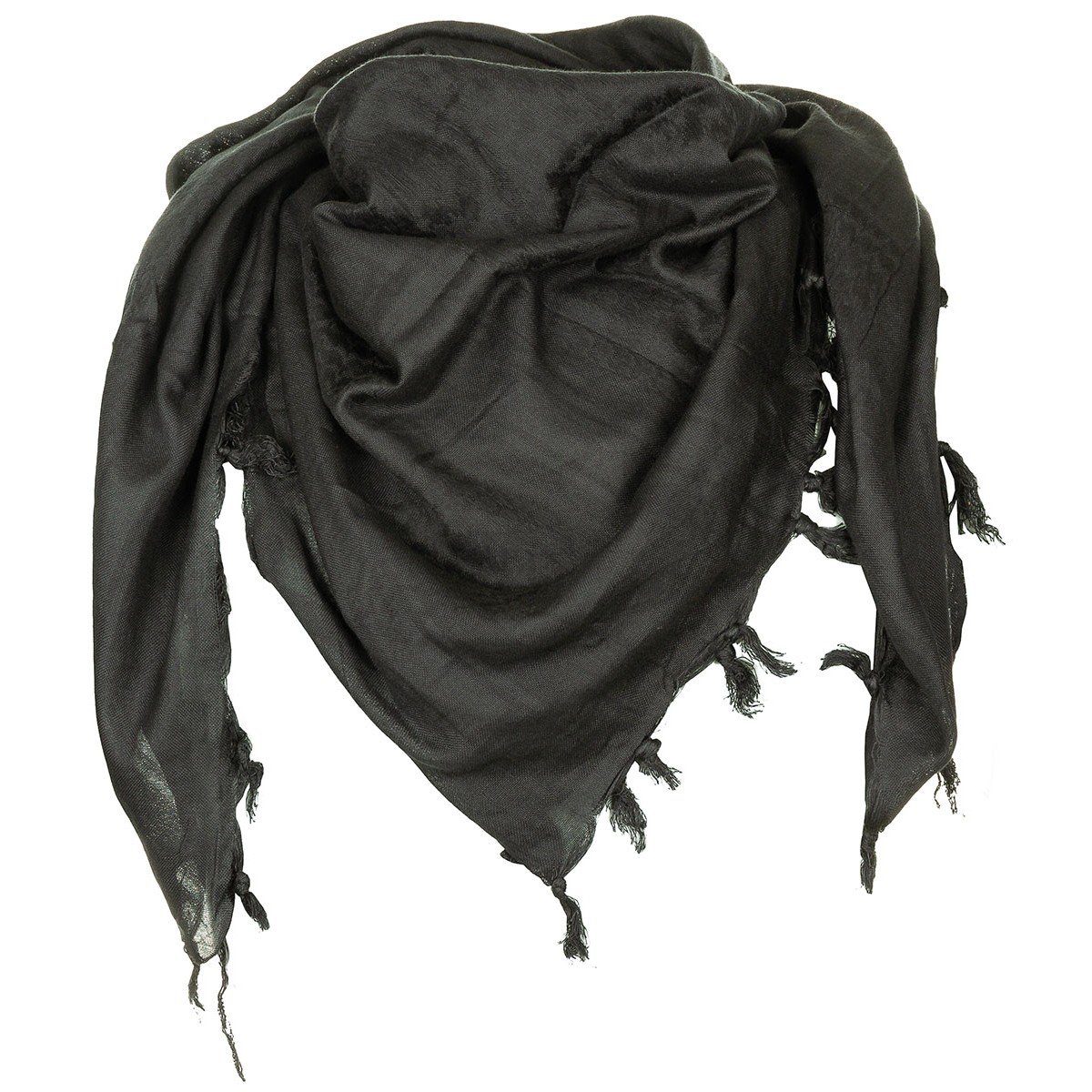 MFH Halstuch angenehm Supersoft, zu PLO und Tuch, tragen Shemagh, fein schwarz gewebt