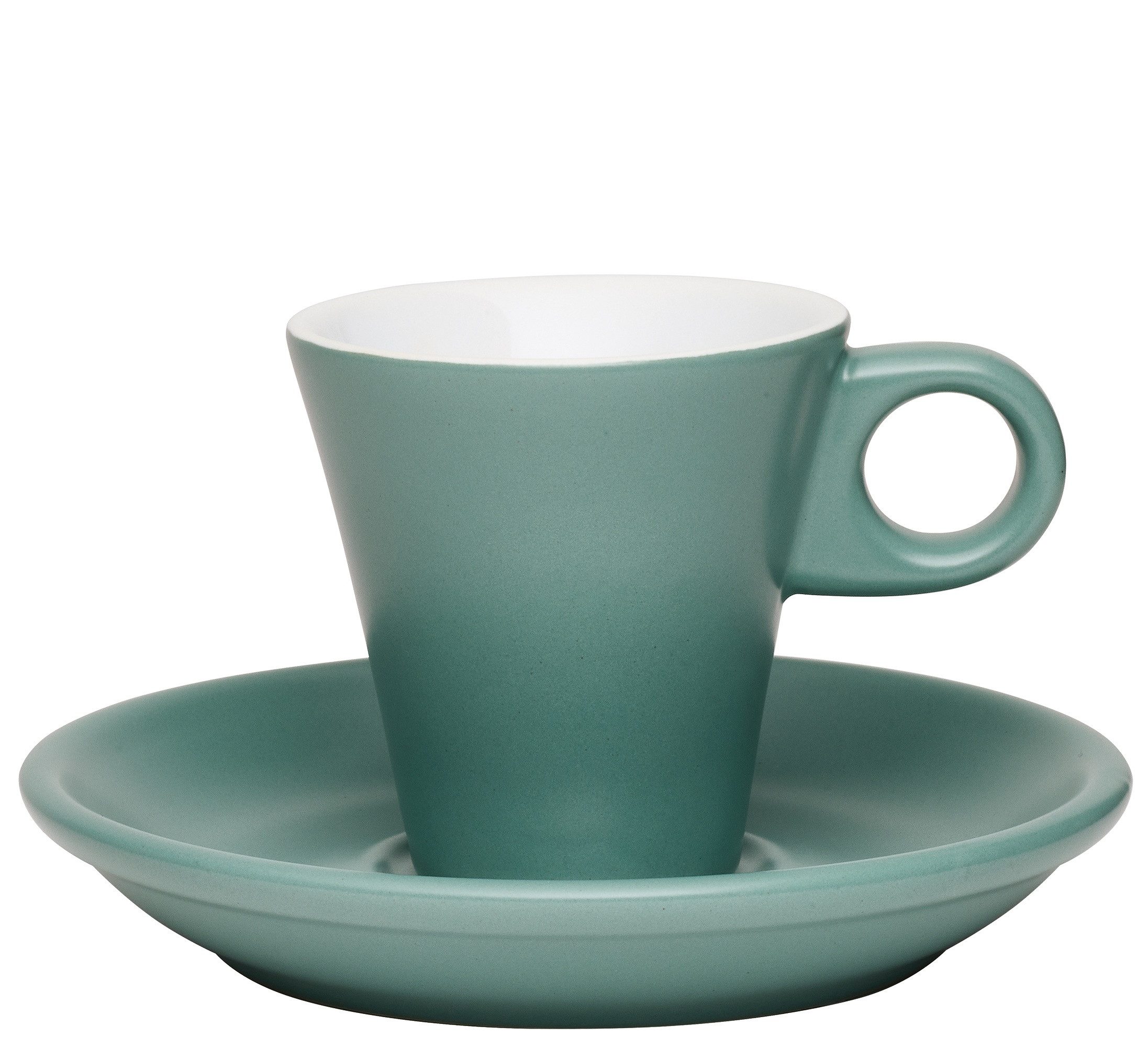 Cilio Espressotasse Espressotasse mit Untertasse Porzellan dickwandig cilio NAPOLI menta, Material: Porzellan