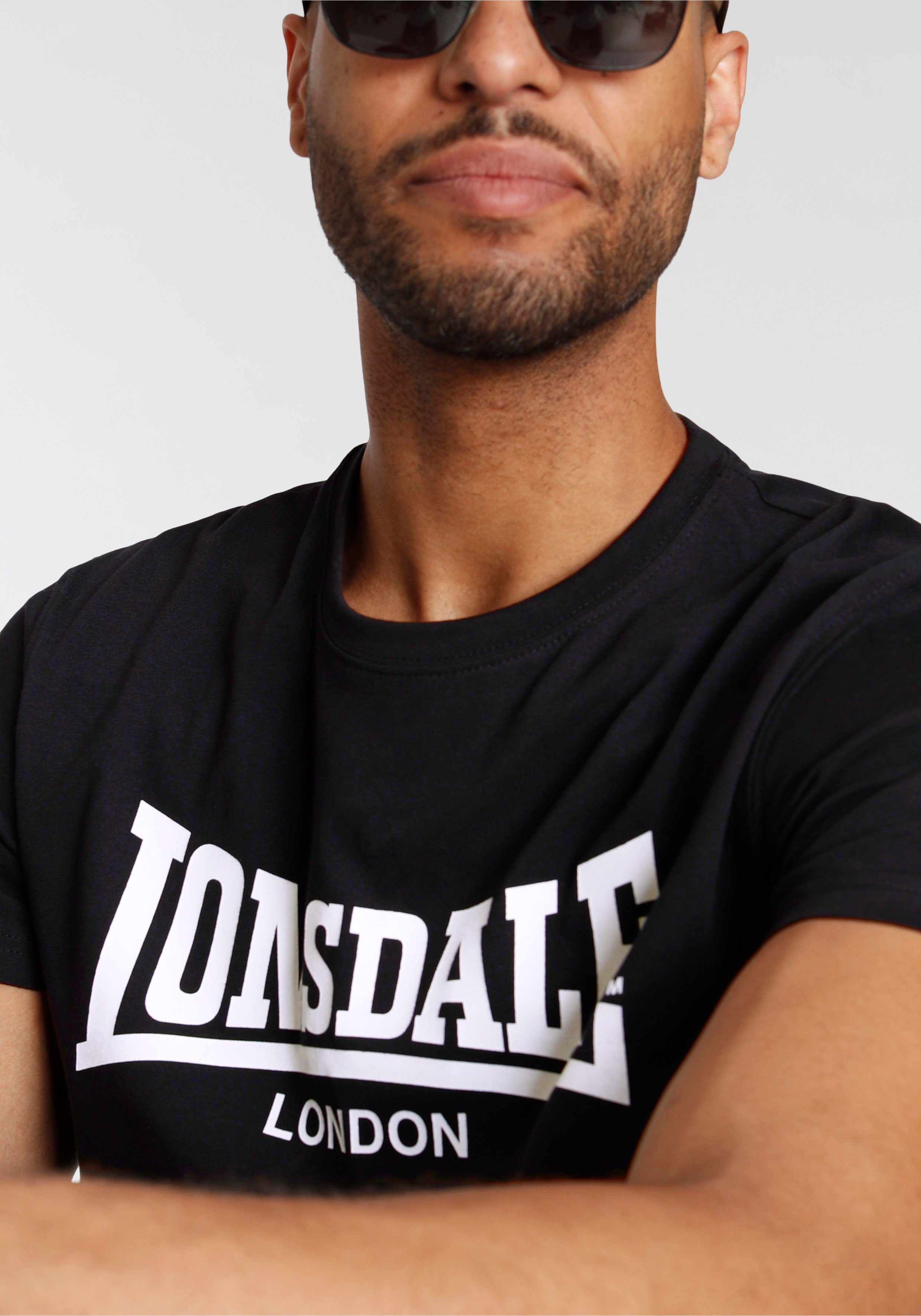 Lonsdale Freizeitanzug MOY (Packung, 2-tlg., mit T-Shirt) Black/White