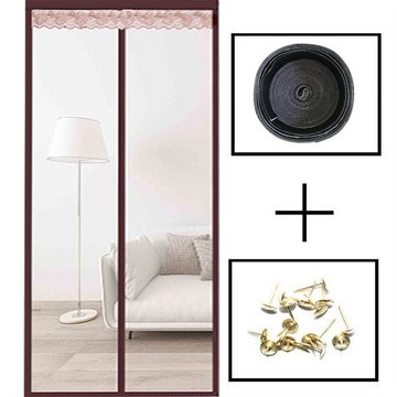 RefinedFlare Moskitonetz Magnetischer Anti-Mücken-Türvorhang - Perforationsfreier, Ideal für Küche, Wohnzimmer, Schlafzimmer
