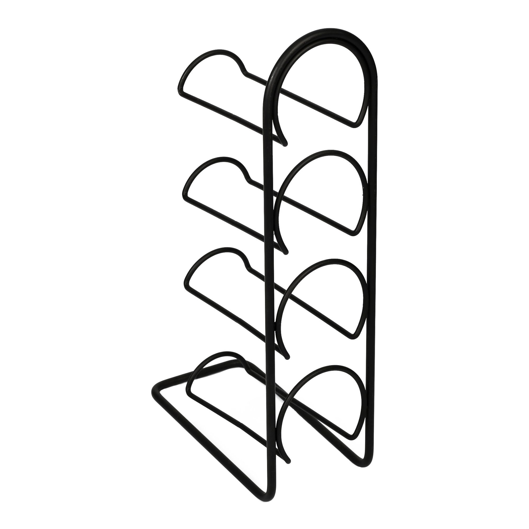 en.casa Weinregal, »Anchamps« Weinregal 43,5 x 11,5 x 21 cm für 4 Flaschen Schwarz
