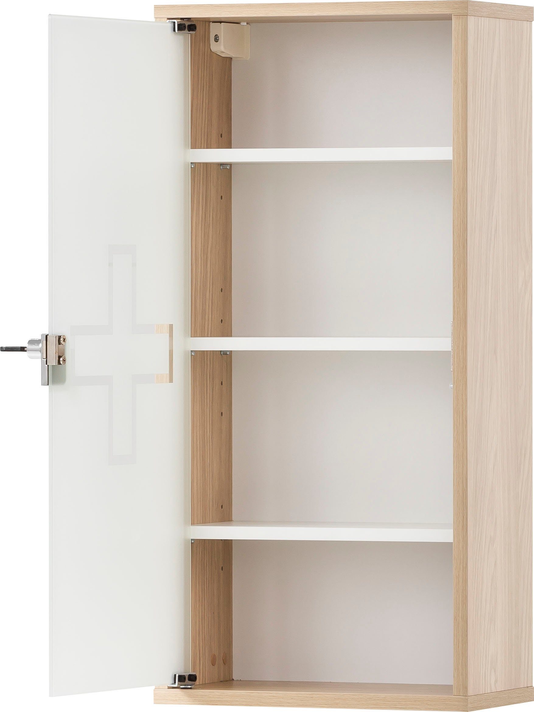 eiche Wido Breite 34 cm hellfb. | Medizinschrank eiche Schildmeyer hellfarben