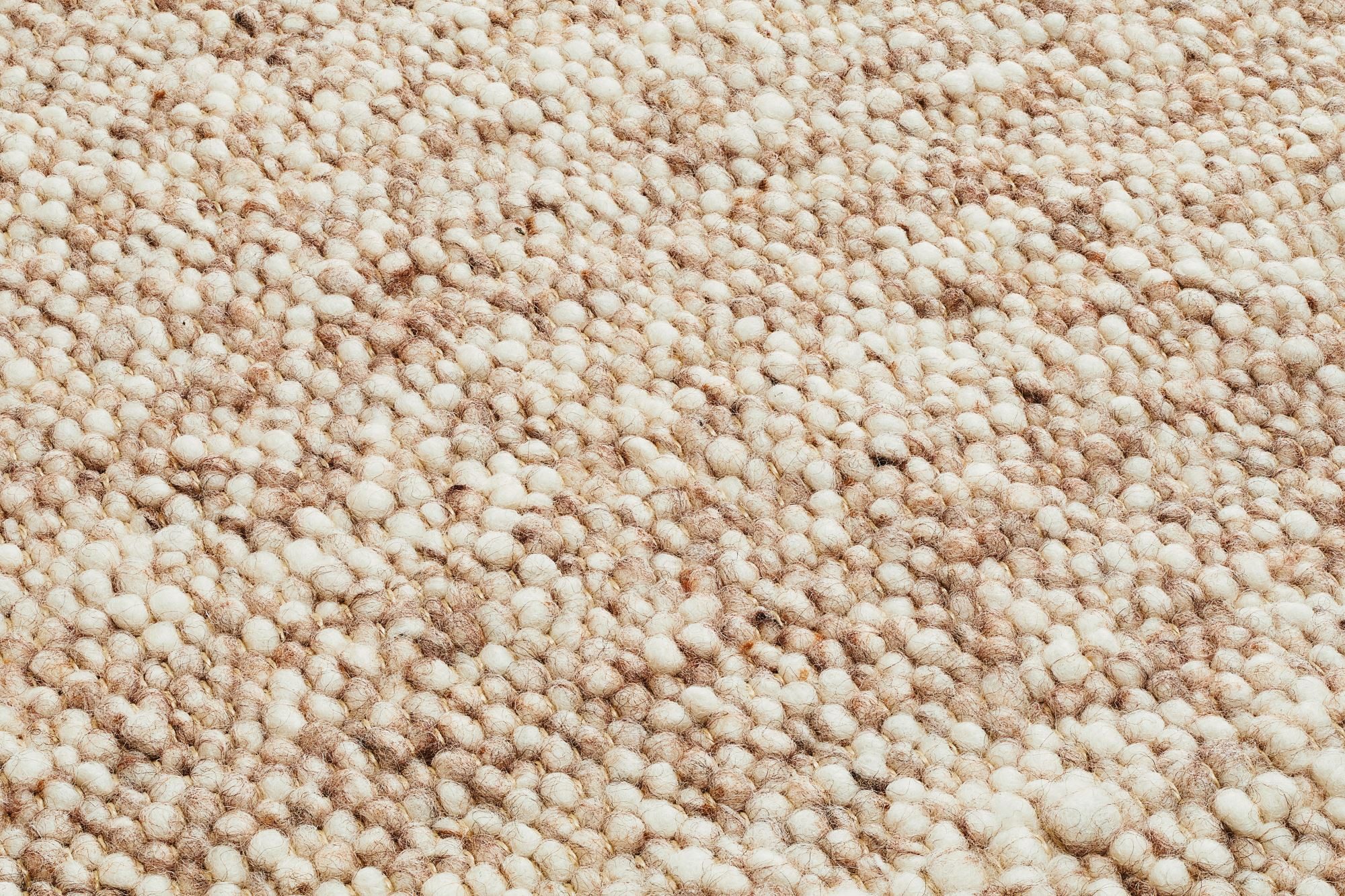 Steffensmeier Wollteppich Stillach mit Fusselstopp, Rechteckig, Handwebteppich, Handweb Teppich, gewalkt