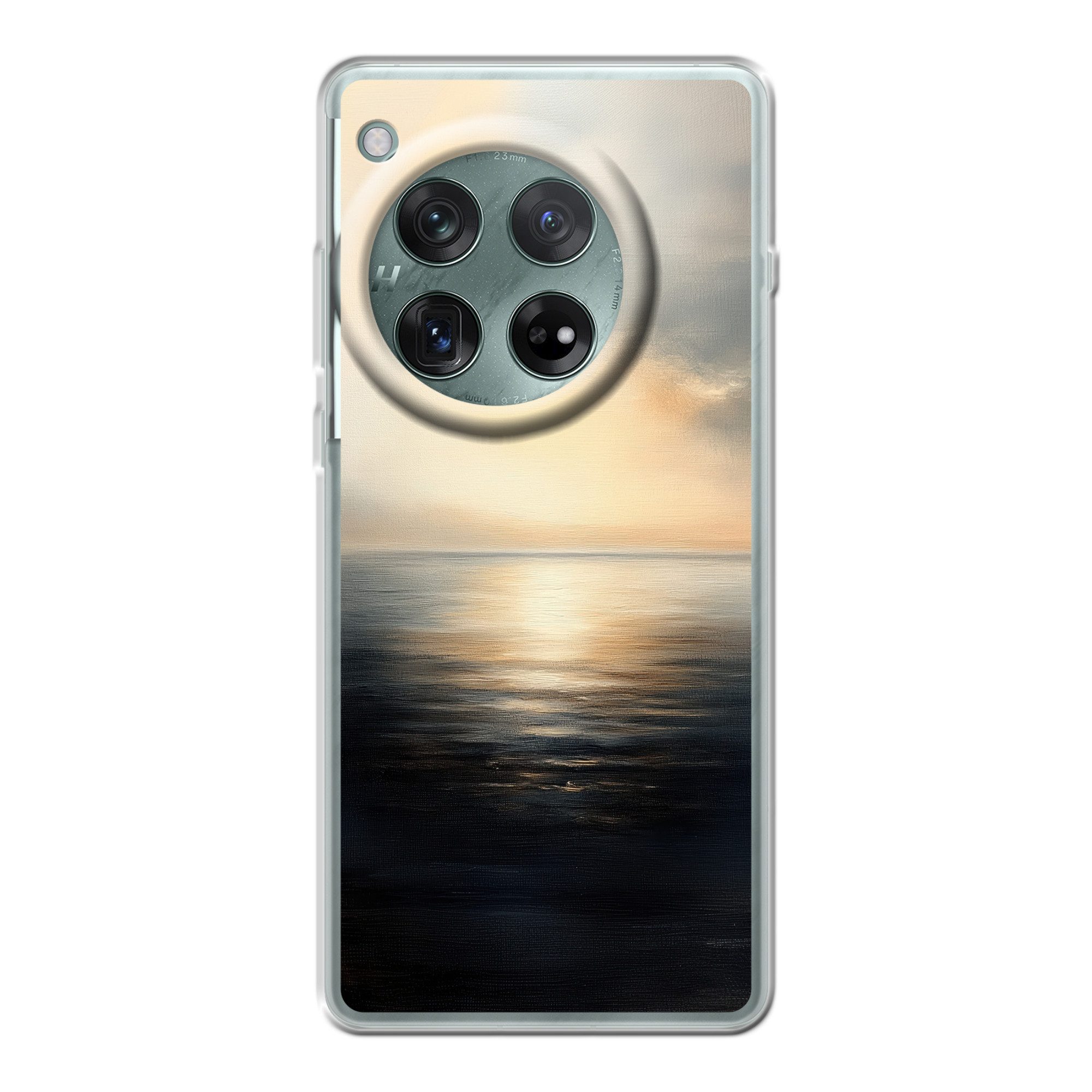 MuchoWow Handyhülle für OnePlus 12r Sonne - Horizont - Meer, Handy Case, Silikon, Bumper Case Dünn
