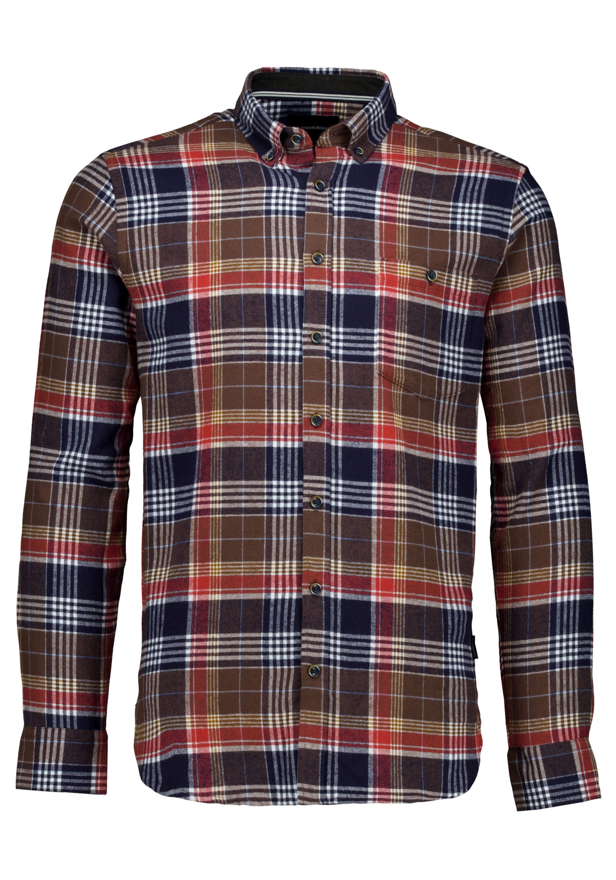 LINDBERGH Flanellhemd Freizeithemd Relaxed Fit