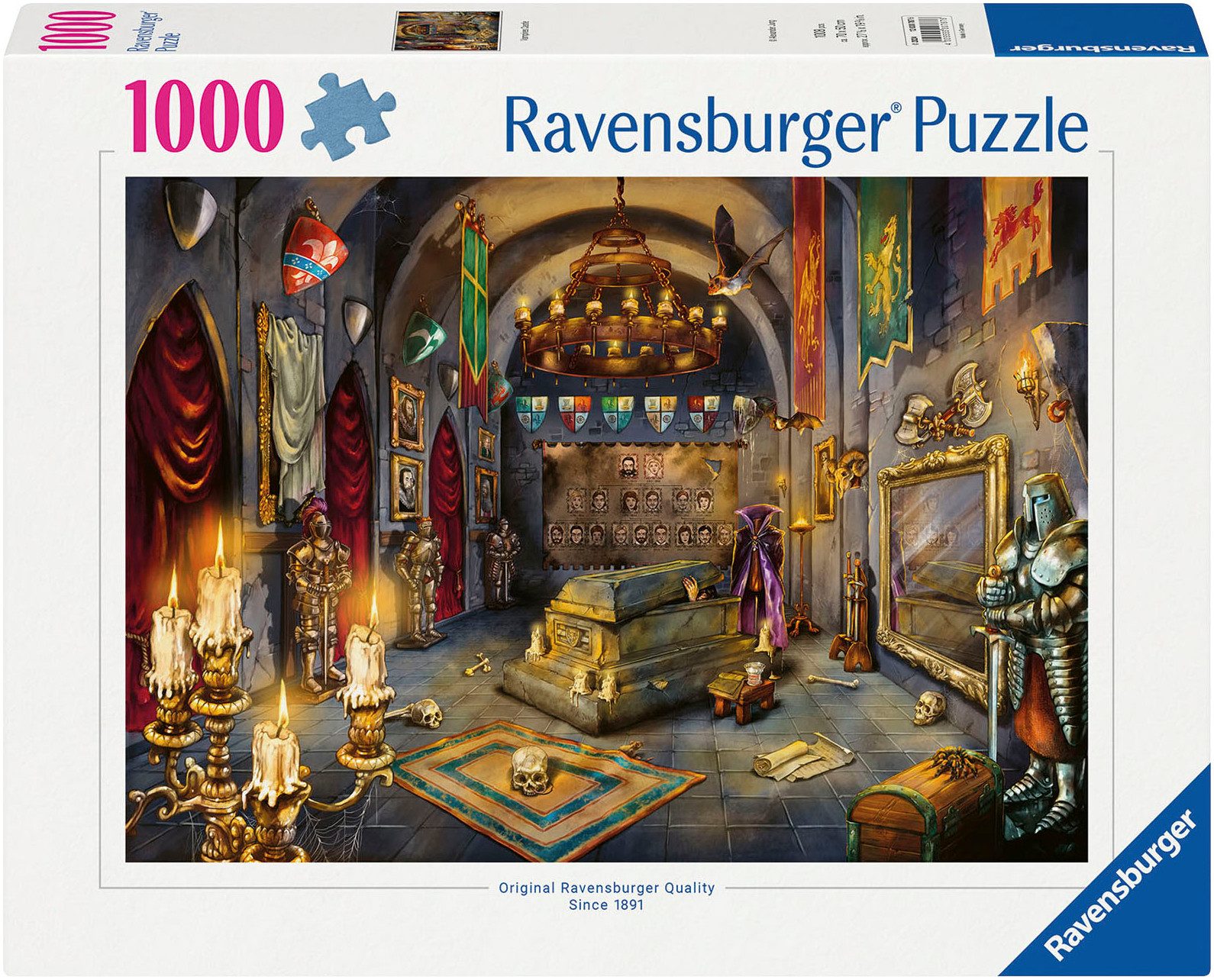 Ravensburger Puzzle Das Schloss des Vampirs, 1000 Puzzleteile, Made in Germ günstig online kaufen