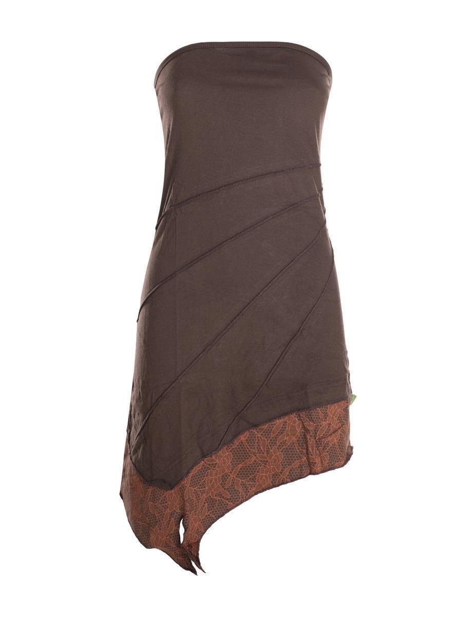 Sommerkleid Mini Bandeau Kleid Sommerkleid Patchworkkleid