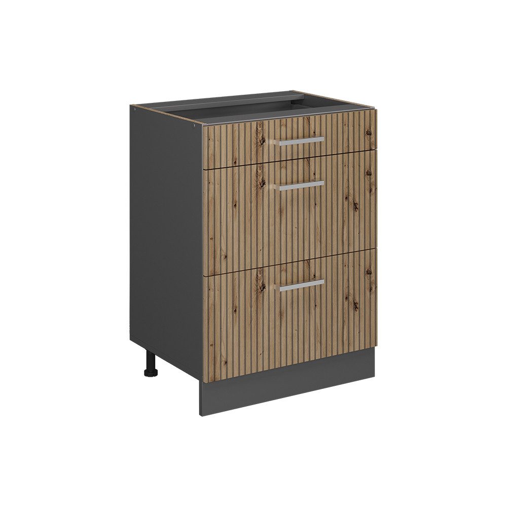 Vicco Unterschrank R-Line, Artisan-Eiche/Anthrazit, 60 cm günstig online kaufen