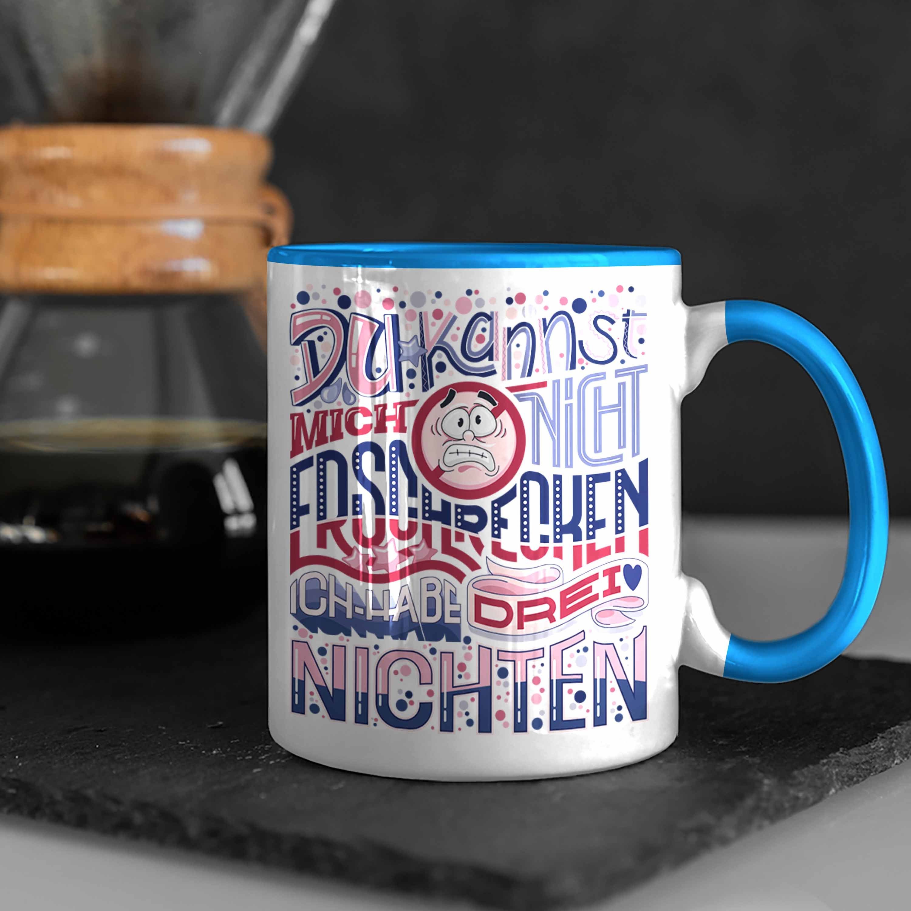 Lustiger Nichten Tante an Trendation - Geschenkidee von Geschenk 3 Tasse Tasse Blau Spruch für Trendation Tante Nichten Tante