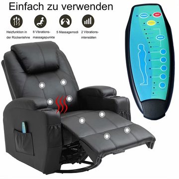 Thanaddo Loungesessel Relaxsessel Fernsehsessel Ruhesessel Liegesessel mit Liege-Funktion